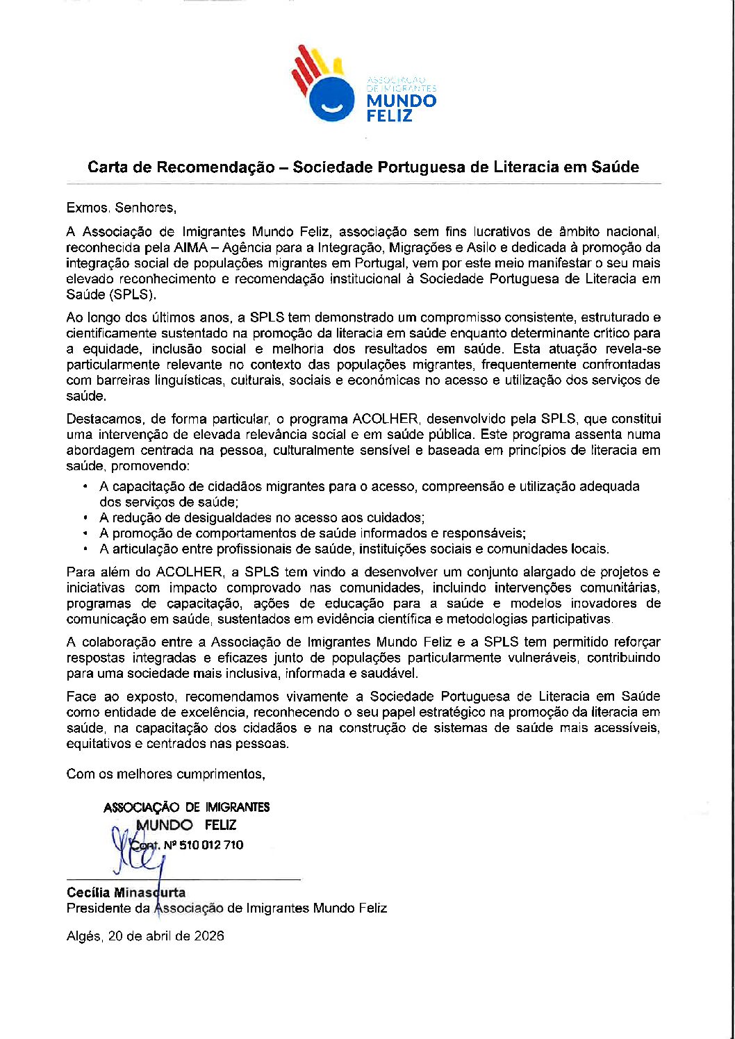 Associação de Imigrantes Mundo Feliz